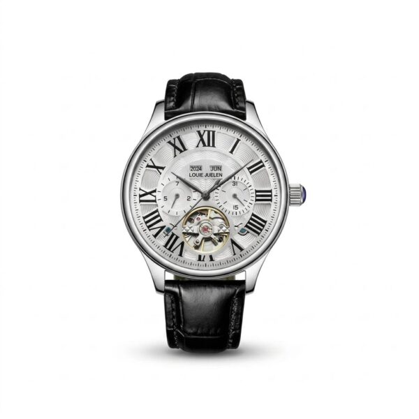 Luoie Juelen White Dial With Roman Numerals Men's Watch