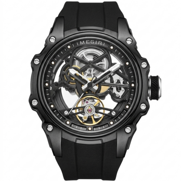 MEGIR Fashion Men's Full Automatic Hollow Out Luminous  2243