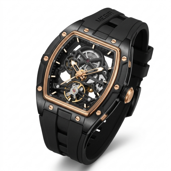 MEGIR Fashion Men's Full Automatic Hollow Out Luminous  2242